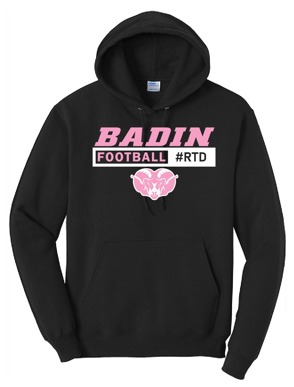 October Breast Cancer Hoodie - Black