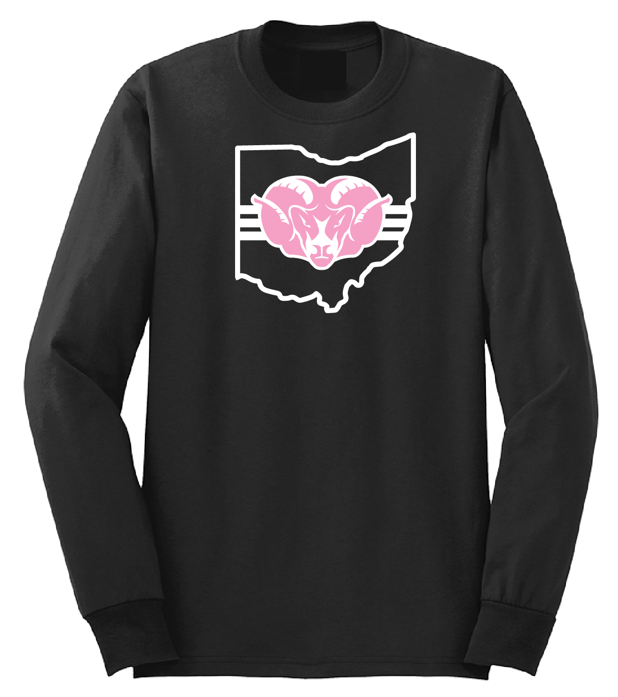 October Breast Cancer Long Sleeve - Black