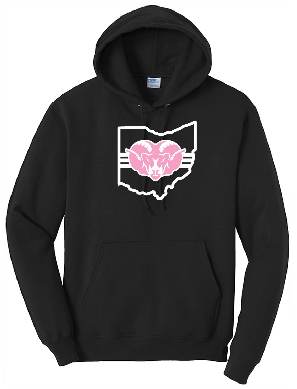 October Breast Cancer Hoodie - Black