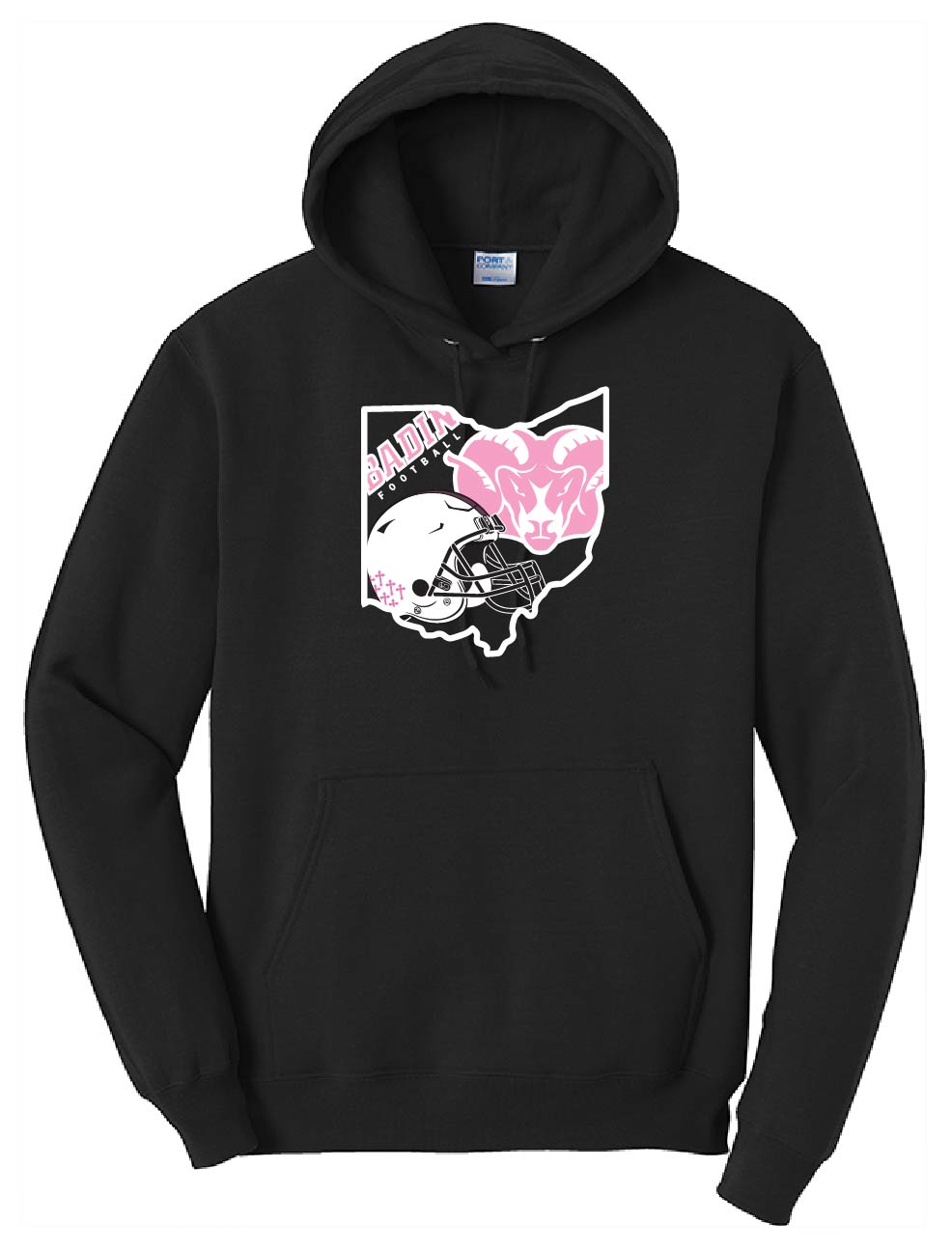 October Breast Cancer Hoodie - Black