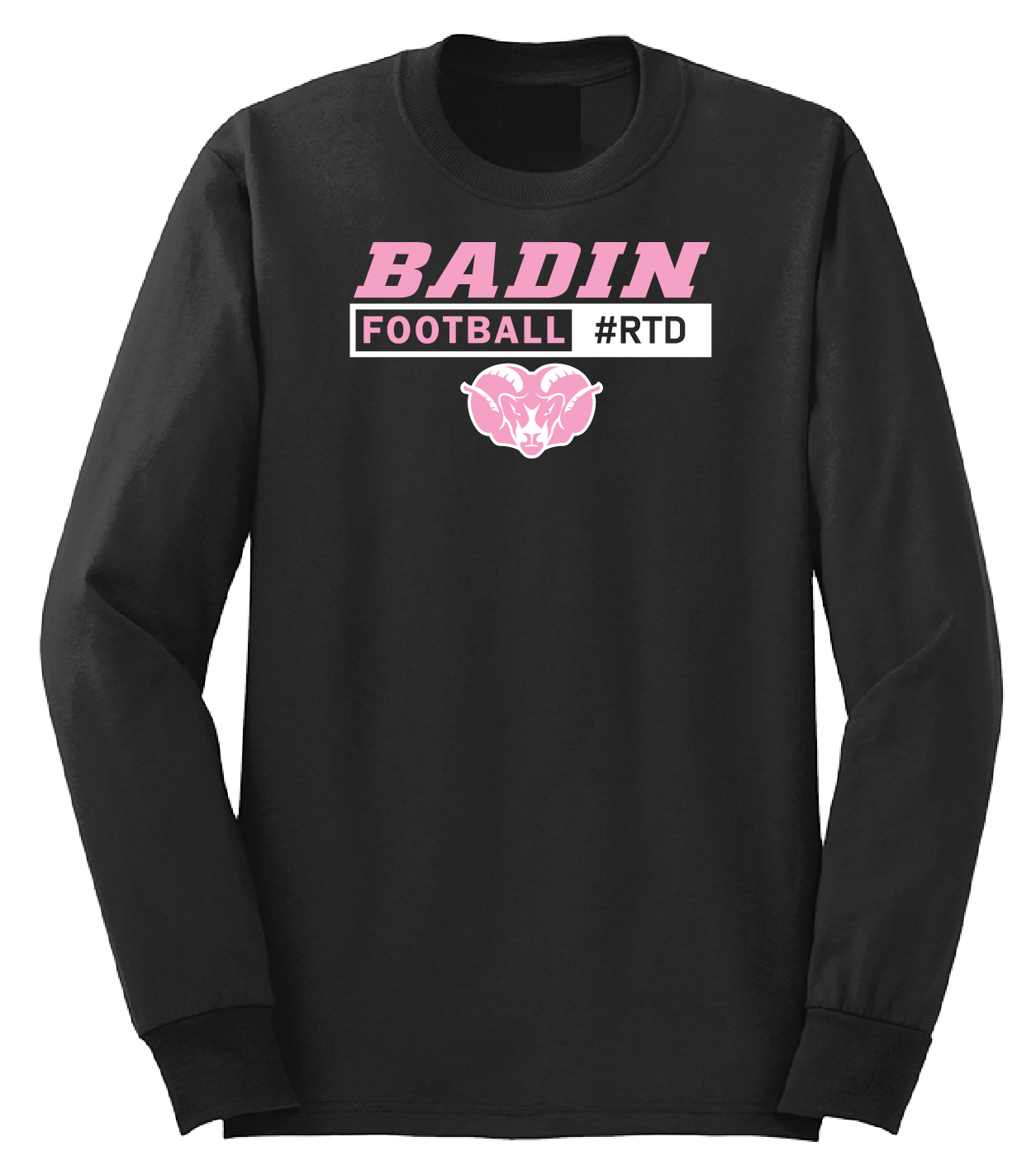 October Breast Cancer Long Sleeve - Black
