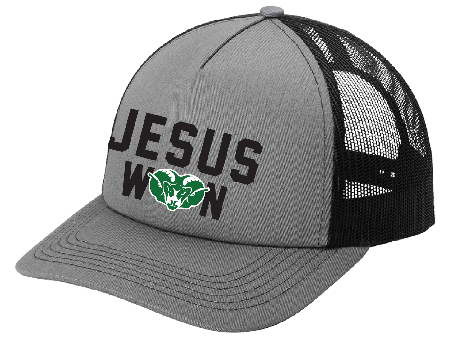 Ram Jesus Won Low-Profile Trucker Hat