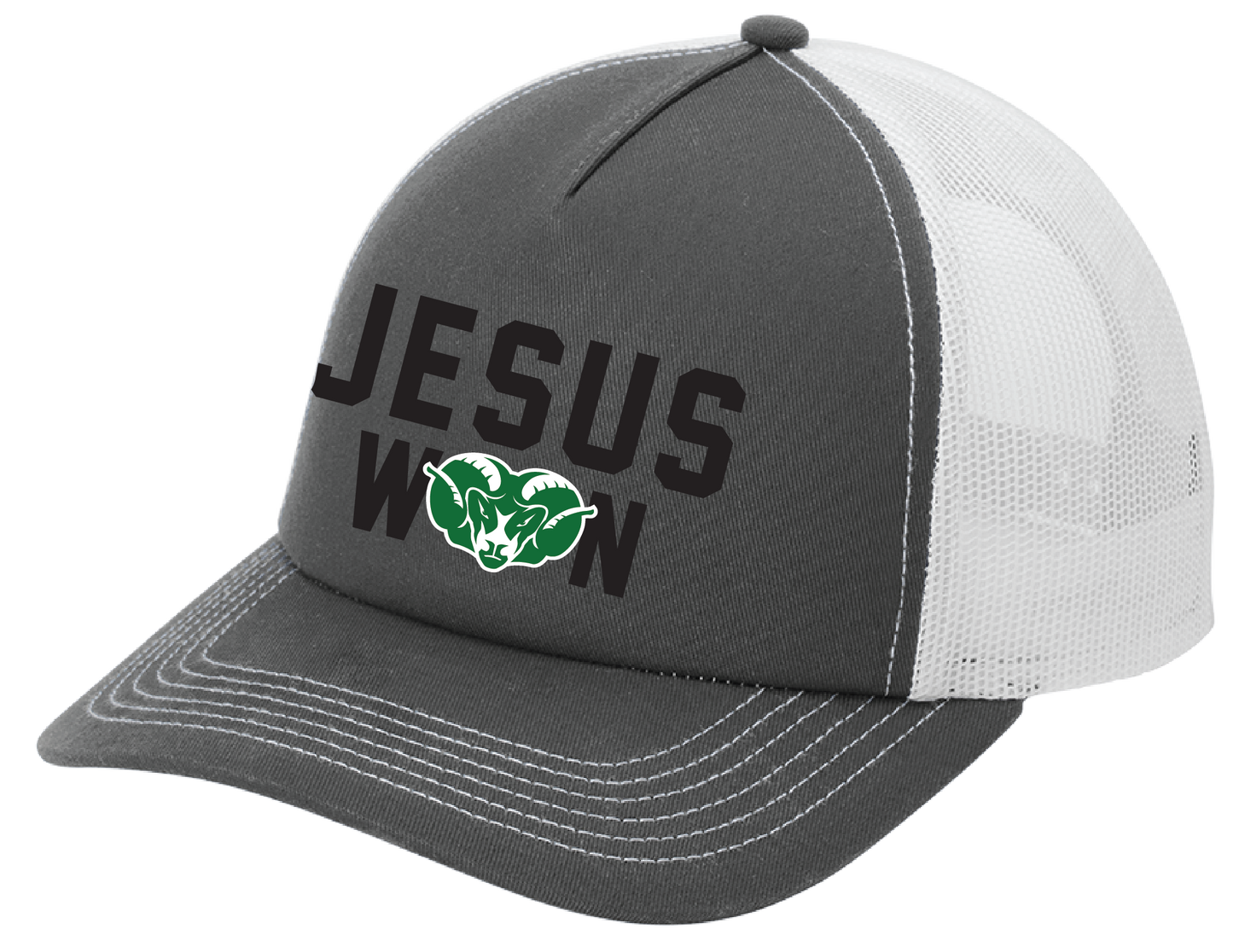 Ram Jesus Won Low-Profile Trucker Hat