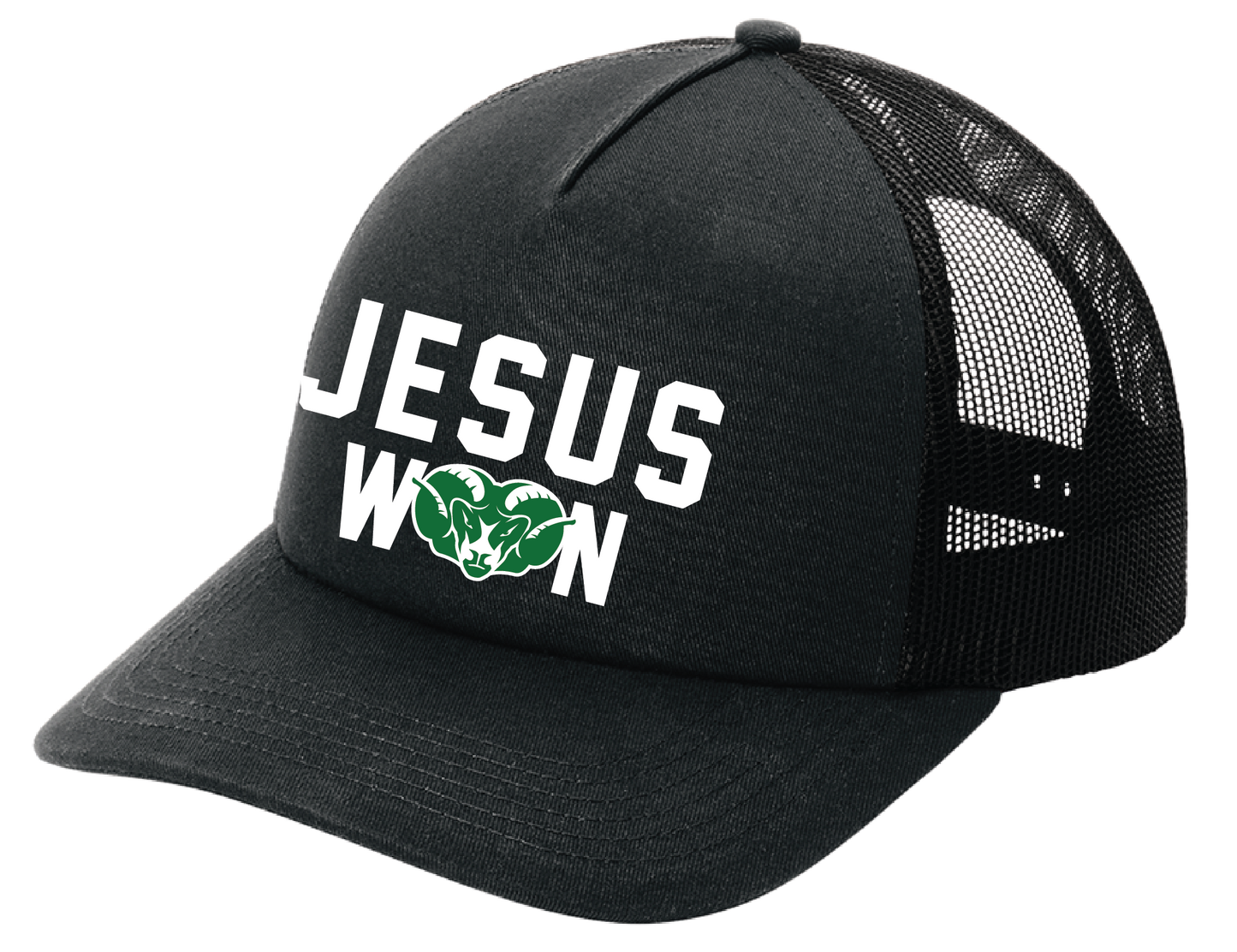 Ram Jesus Won Low-Profile Trucker Hat