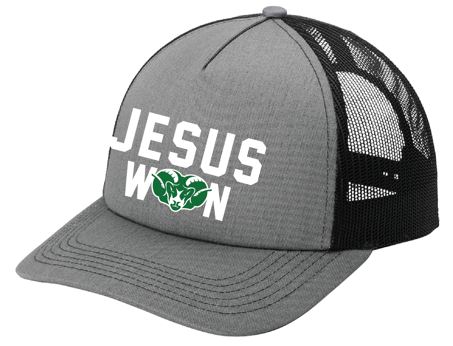 Ram Jesus Won Low-Profile Trucker Hat