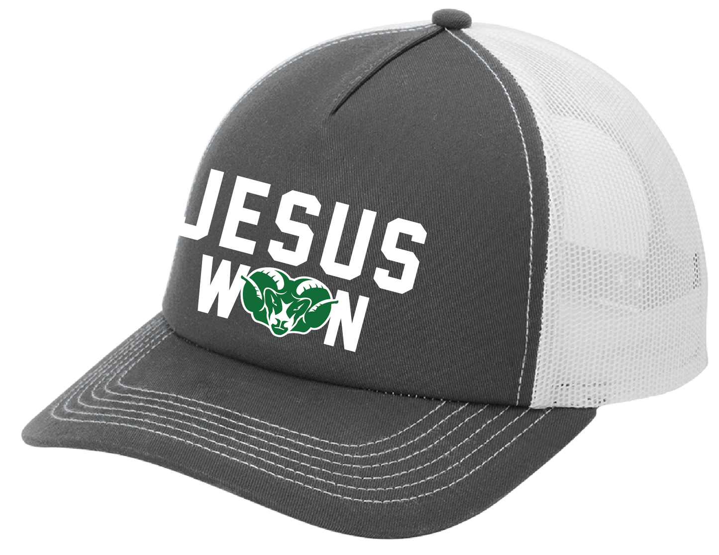 Ram Jesus Won Low-Profile Trucker Hat