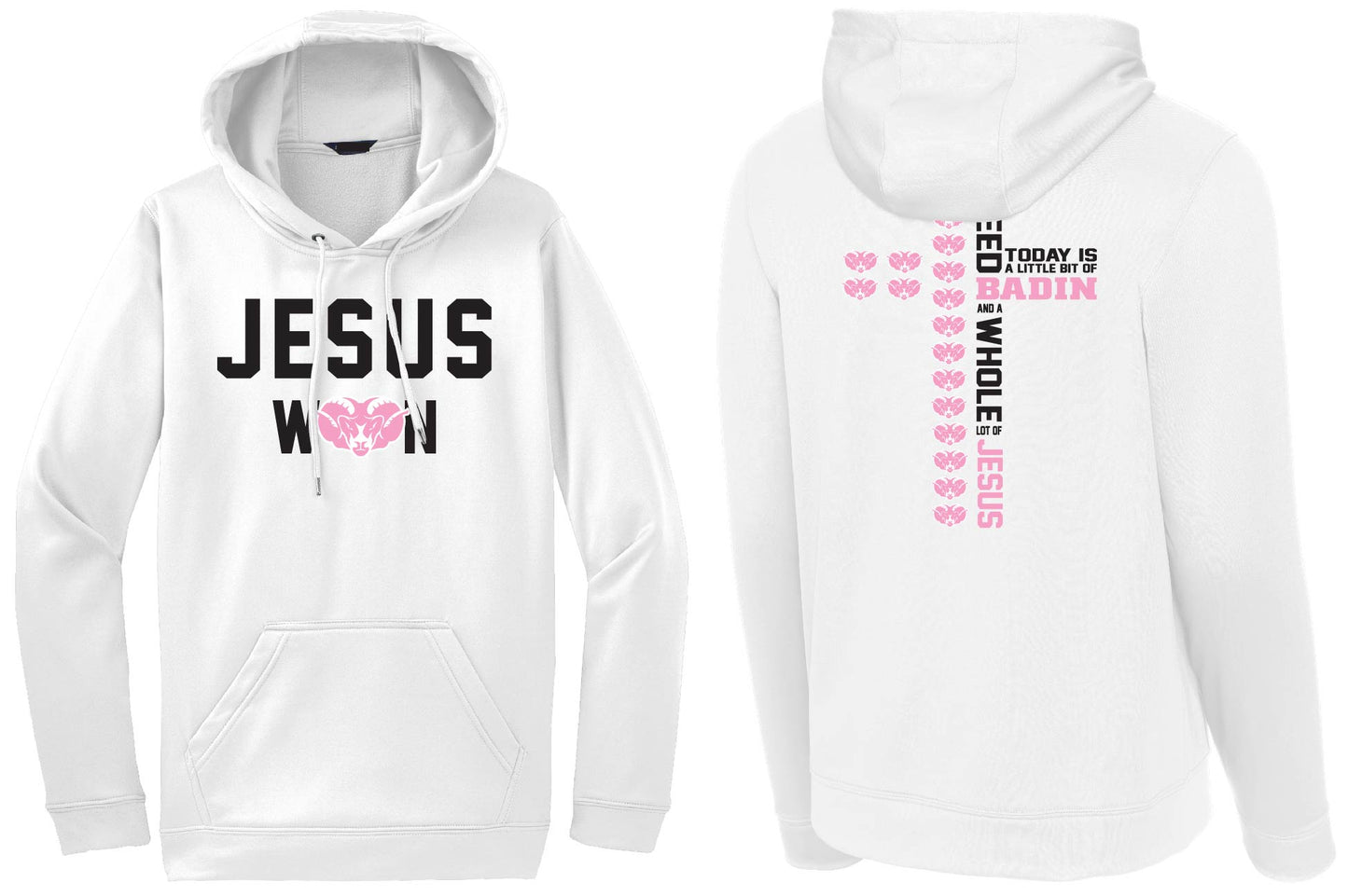 Breast Cancer Awareness Support - Jesus Won Design