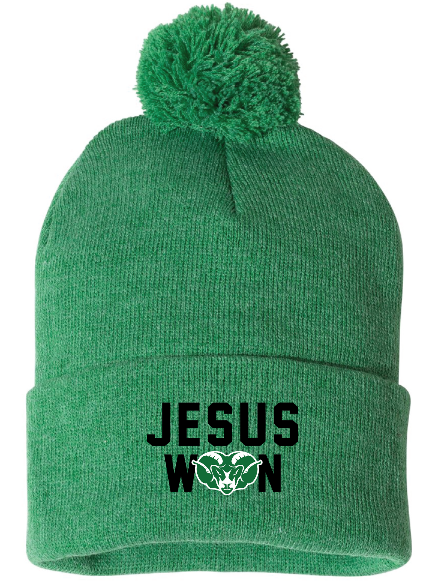 Pom-Pom Cuffed Beanie