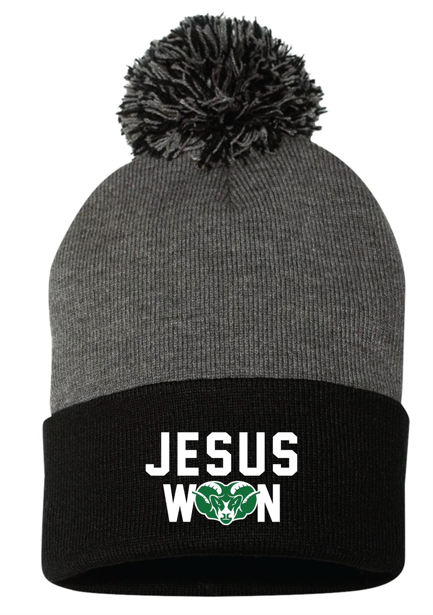 Pom-Pom Cuffed Beanie