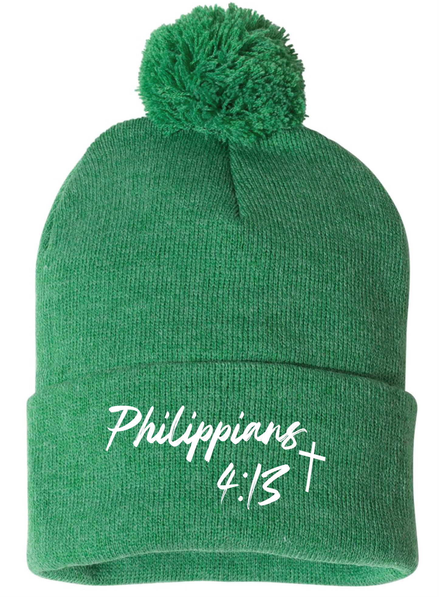 Pom-Pom Cuffed Beanie