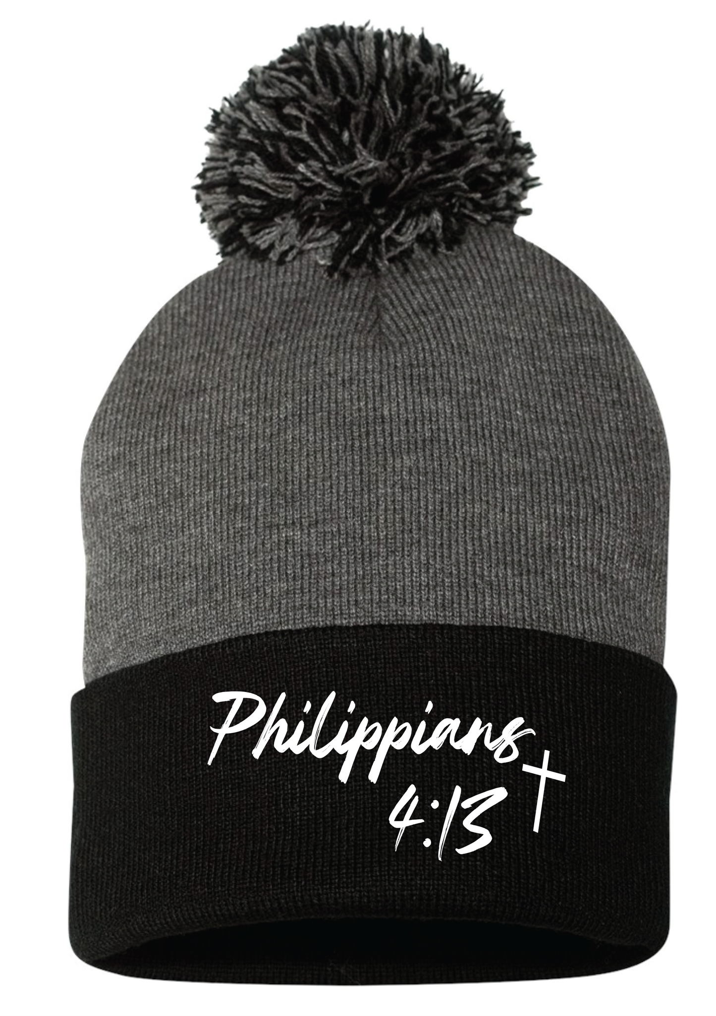 Pom-Pom Cuffed Beanie