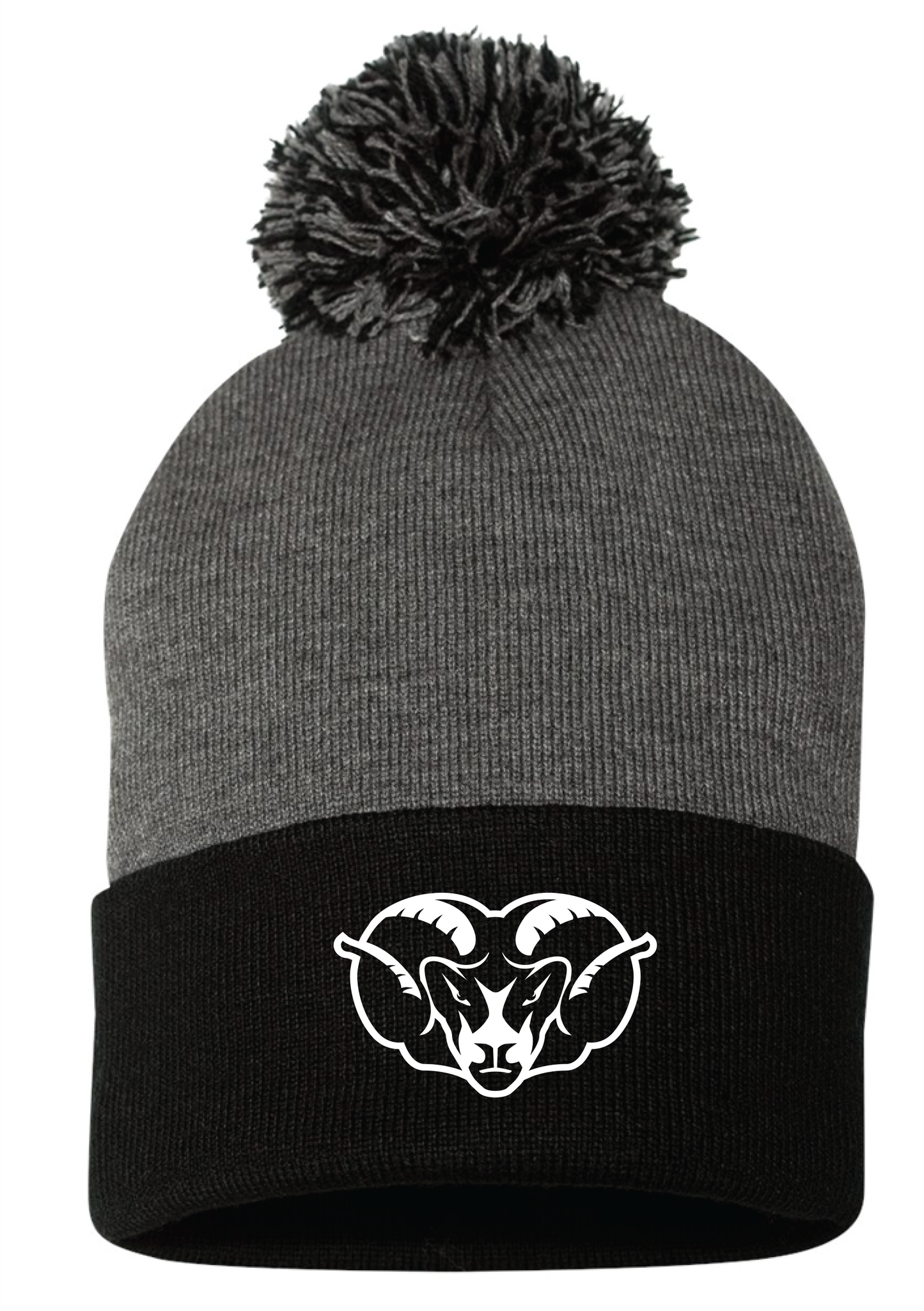 Pom-Pom Cuffed Beanie