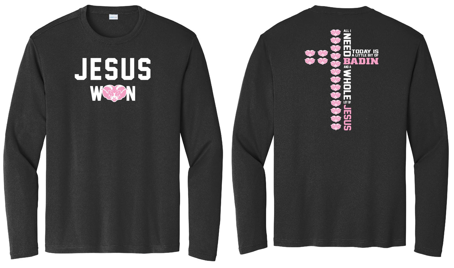 Breast Cancer Awareness Support - Jesus Won Design