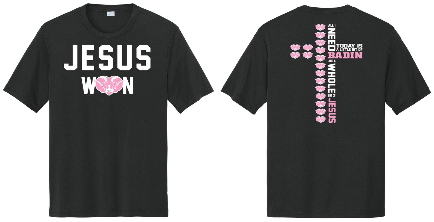 Breast Cancer Awareness Support - Jesus Won Design