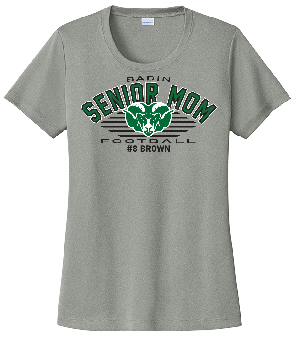 Badin Football Senior Moms # + Last Name Gear