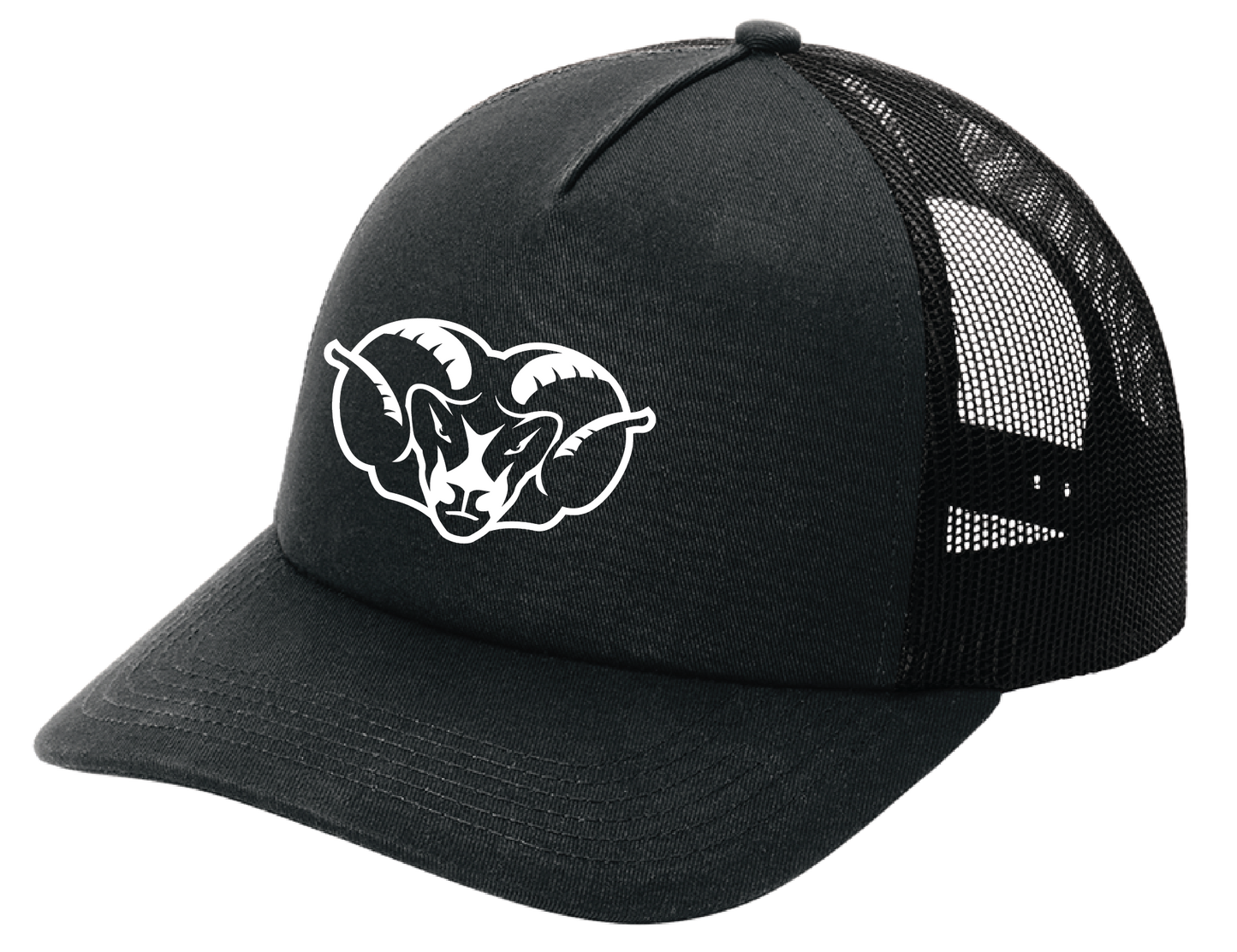 Ram Head Silicone Trucker Hats