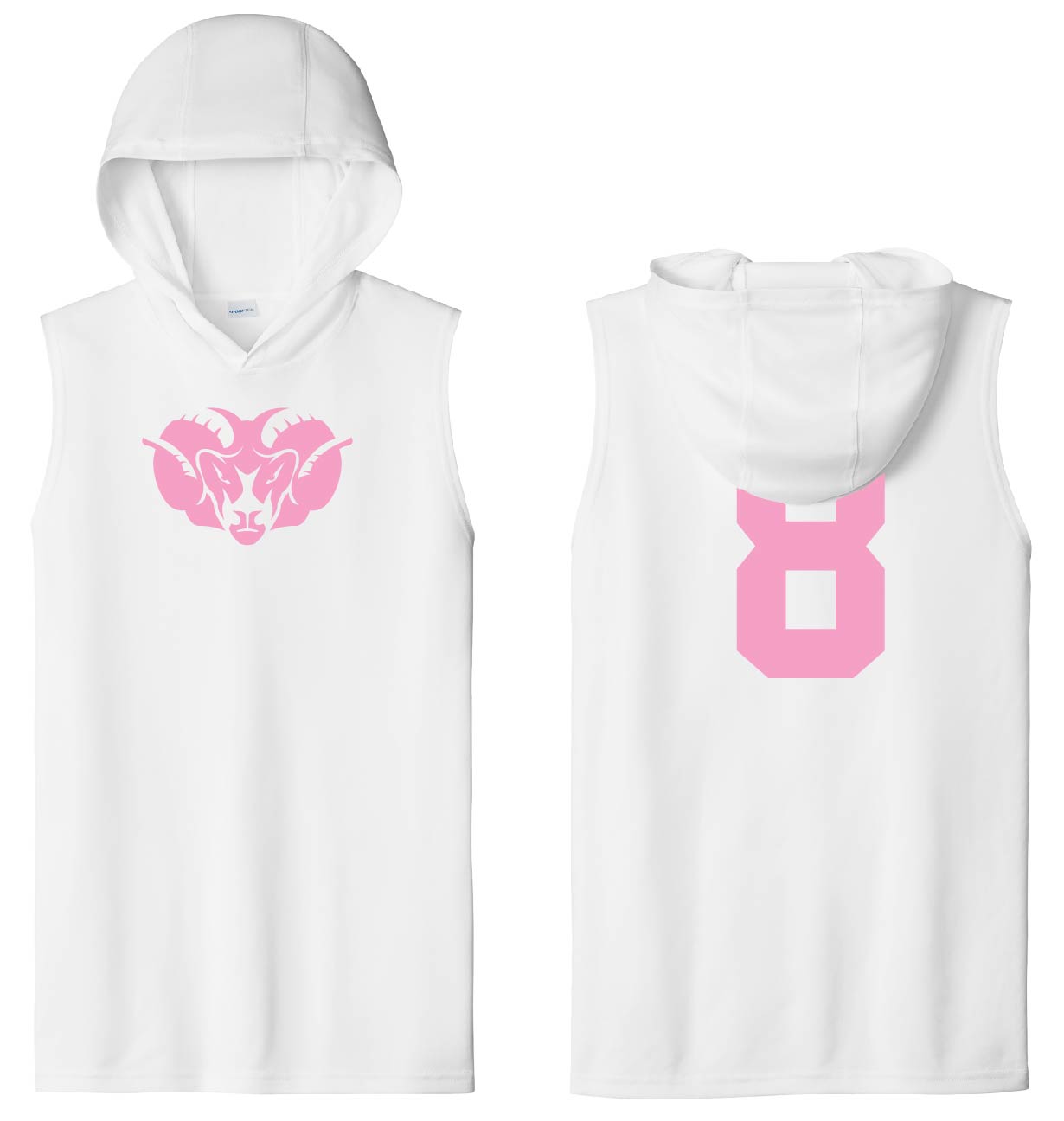 October Breast Cancer Thin Sleeveless Hoodie