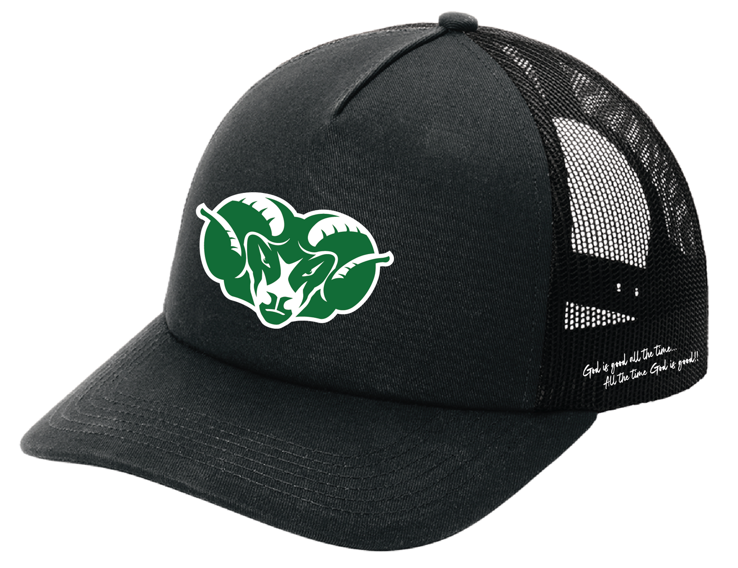 Ram Head Silicone Trucker Hats