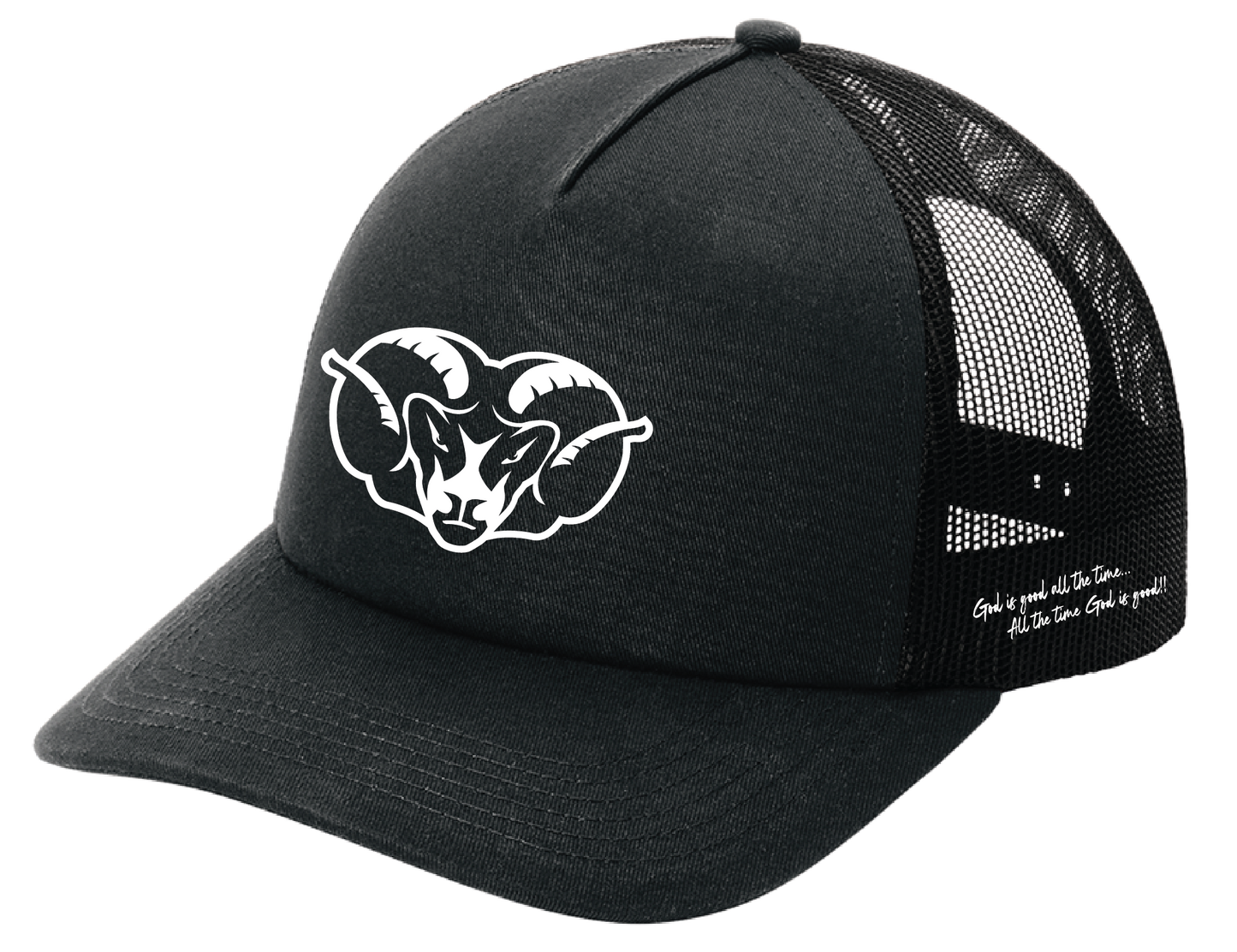 Ram Head Silicone Trucker Hats