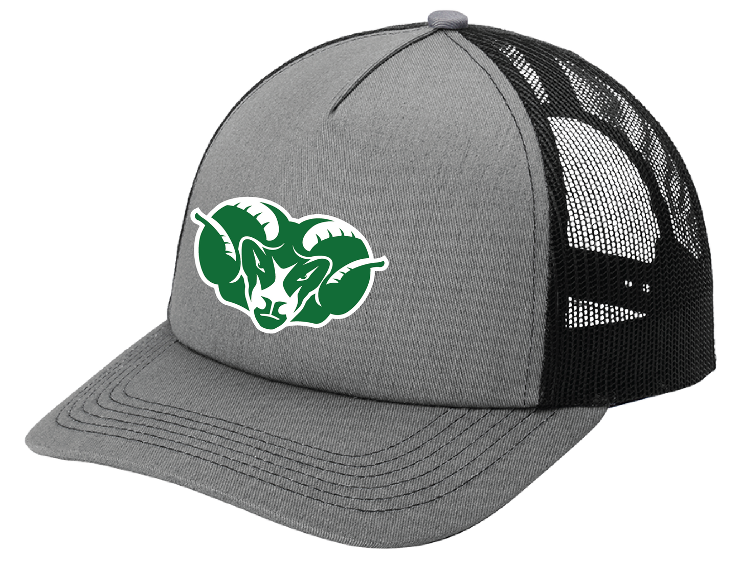 Ram Head Silicone Trucker Hats