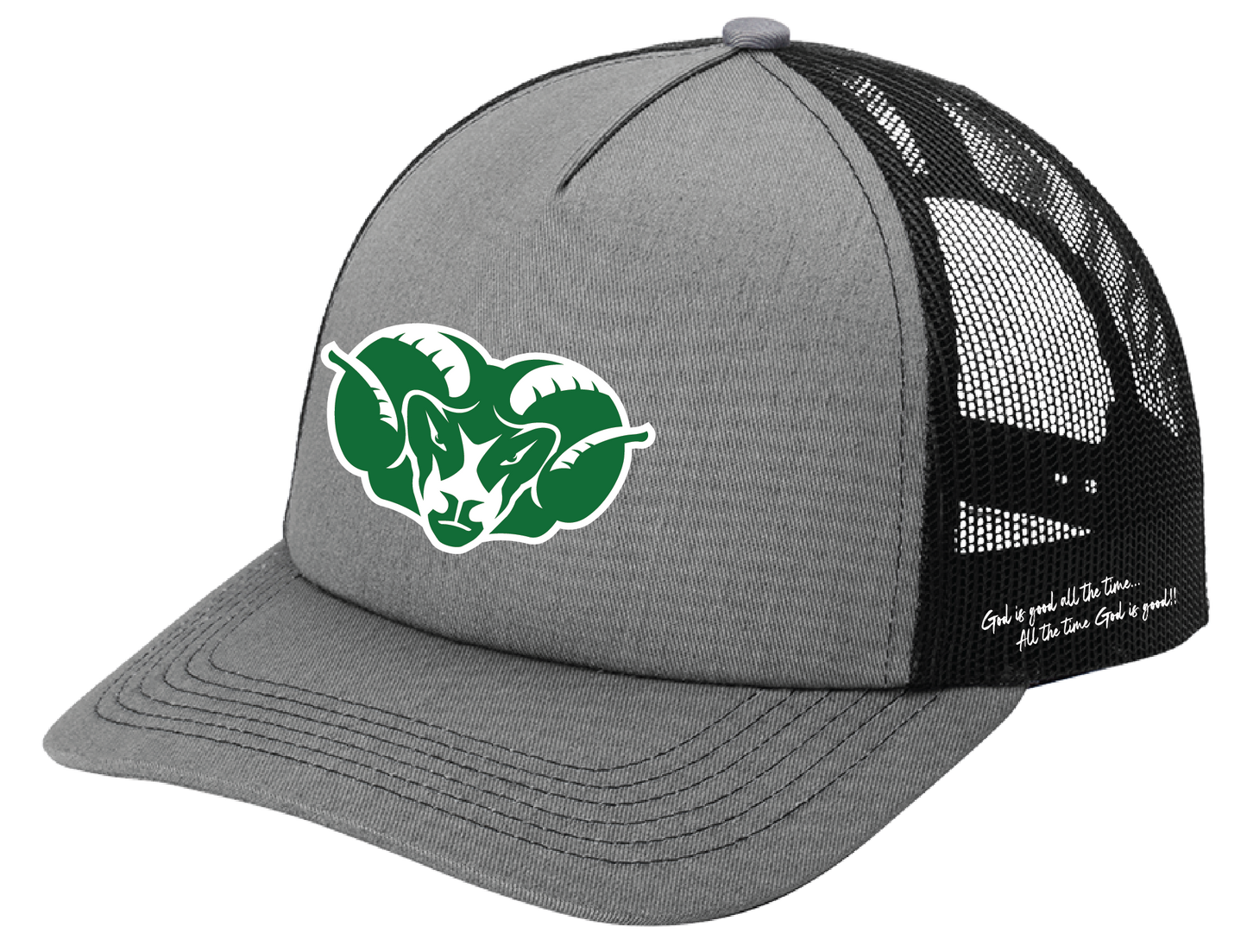 Ram Head Silicone Trucker Hats