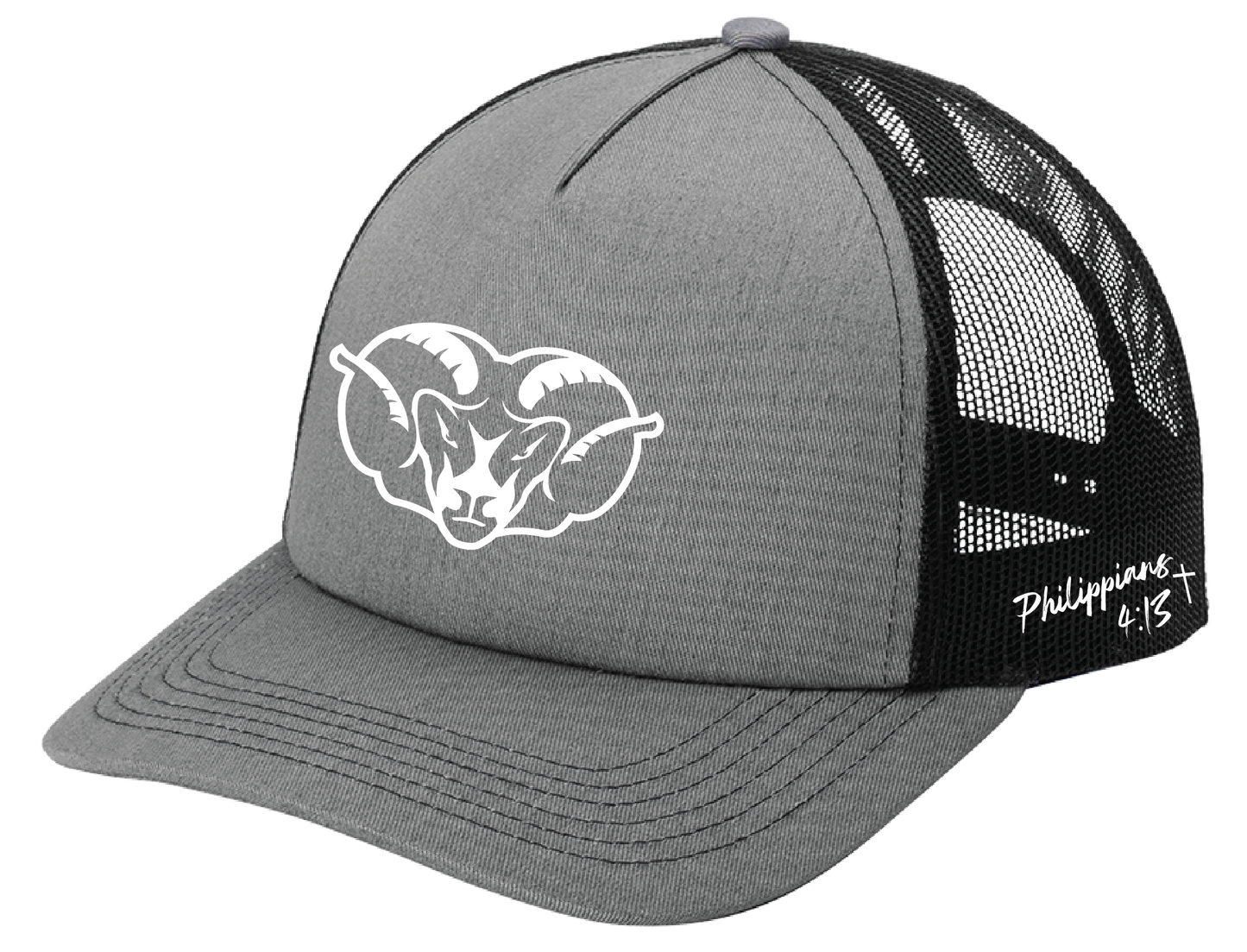 Ram Head Silicone Trucker Hats