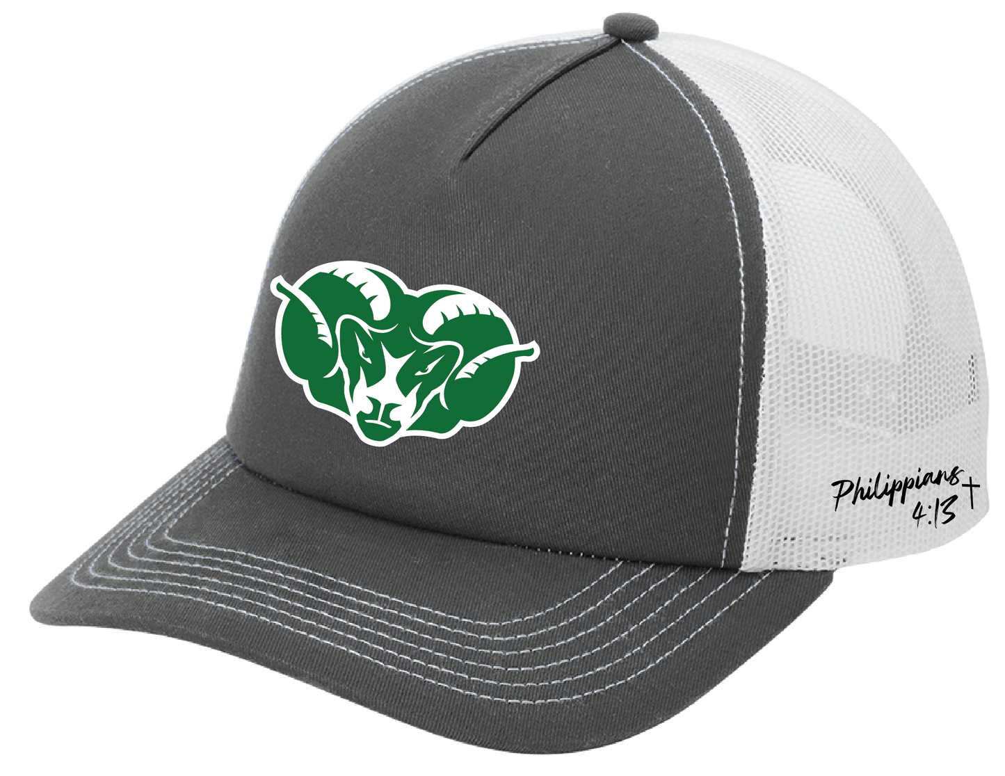 Ram Head Silicone Trucker Hats