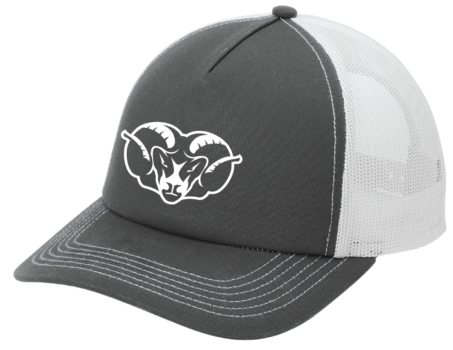 Ram Head Silicone Trucker Hats