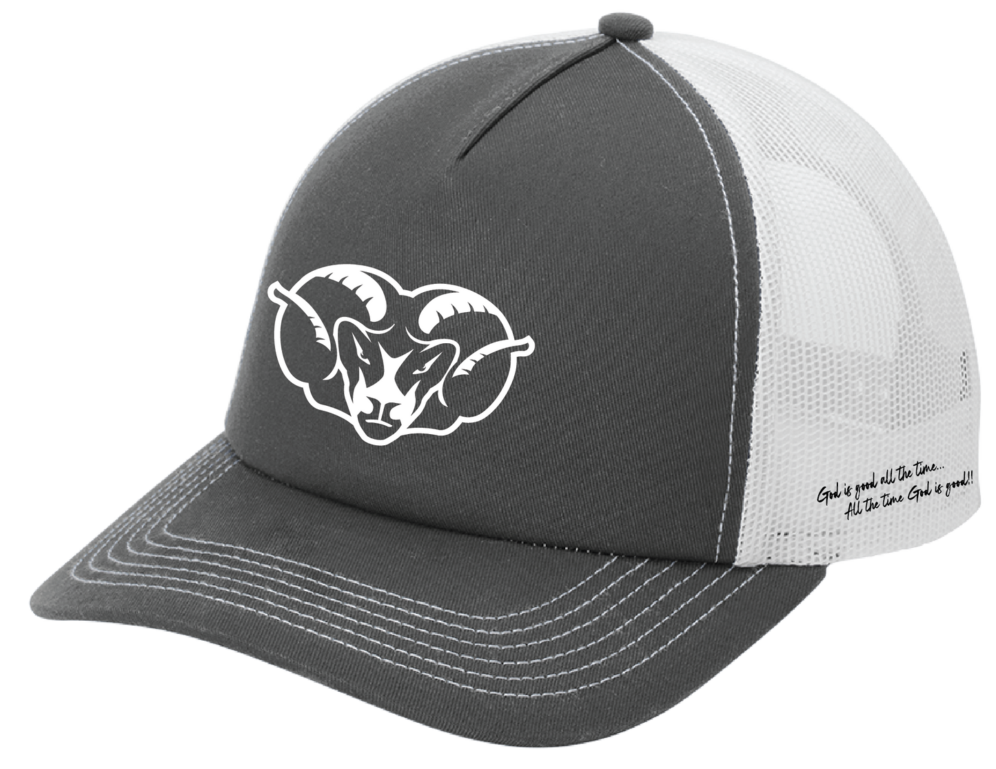 Ram Head Silicone Trucker Hats