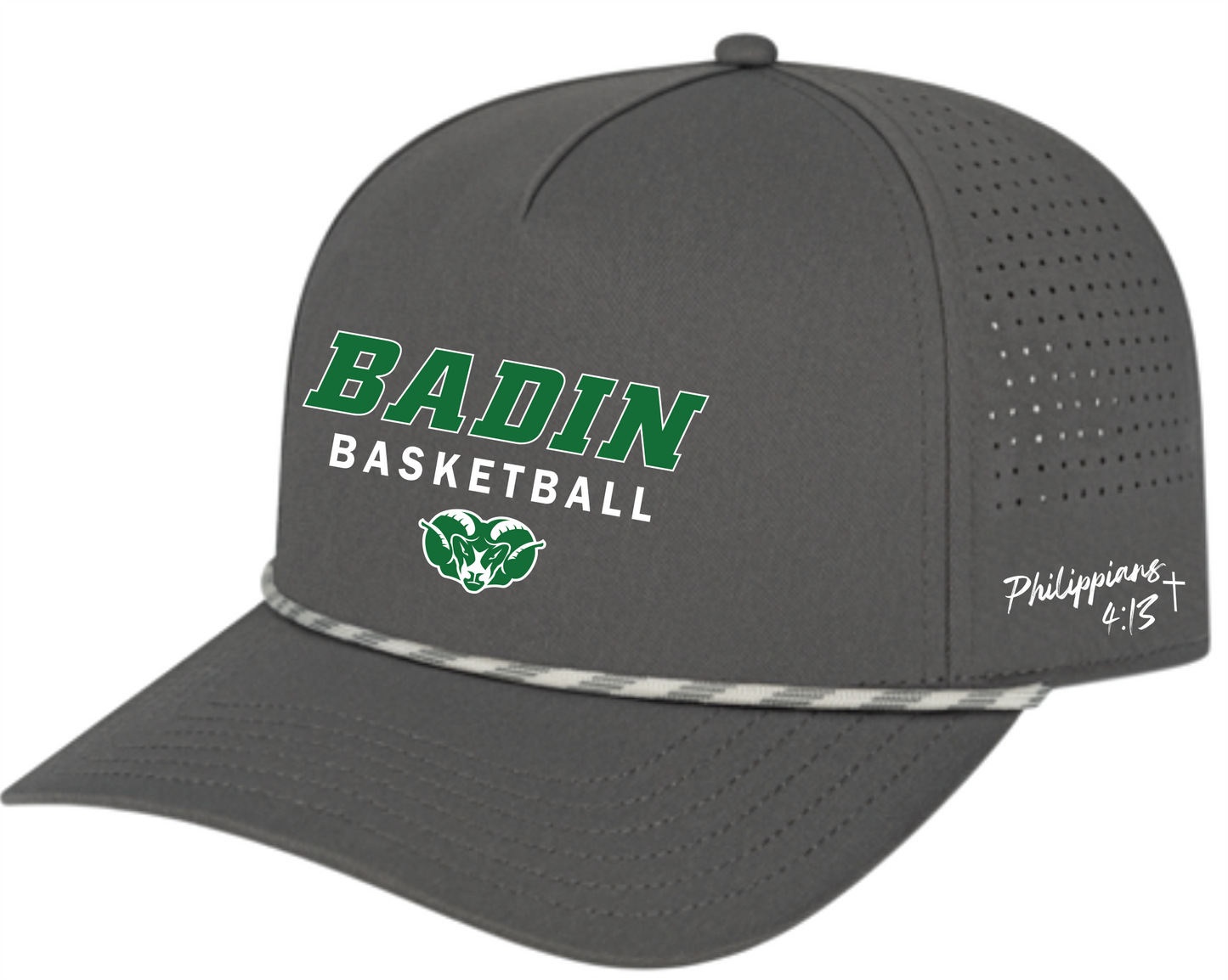 Basketball Vintage Rope Accent Hats