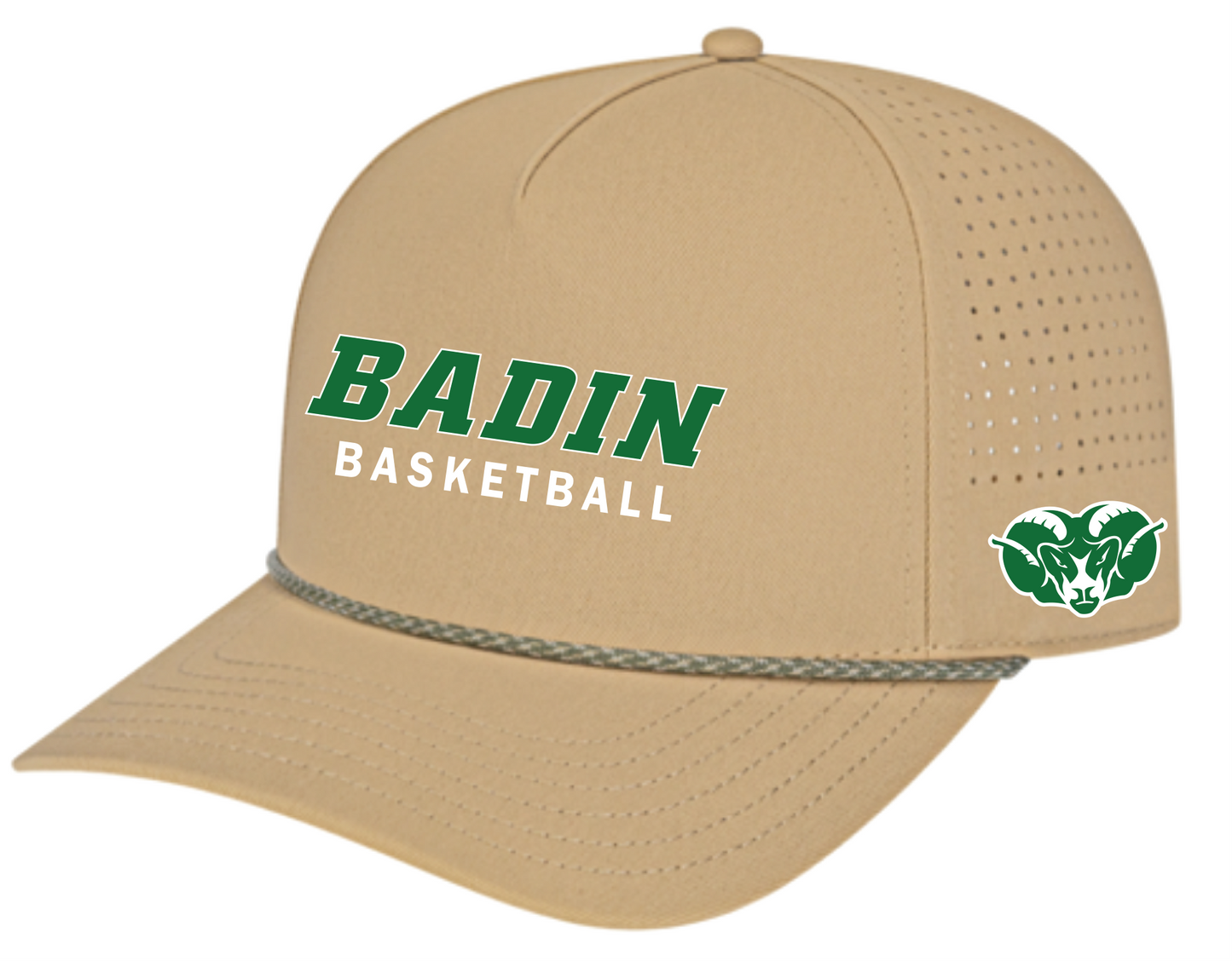 Basketball Vintage Rope Accent Hats