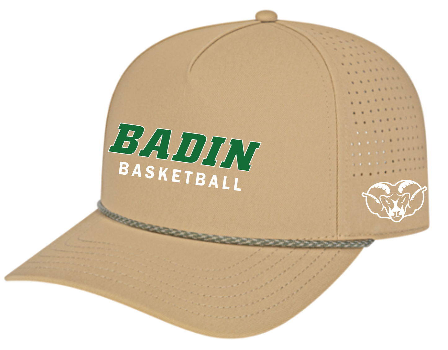Basketball Vintage Rope Accent Hats