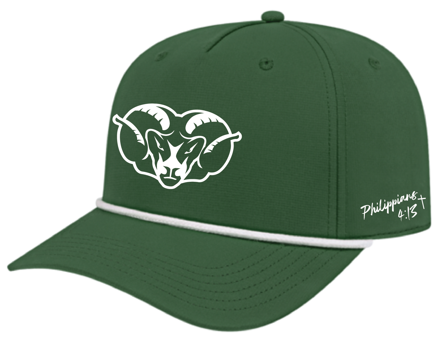 Ram Head Silicone Rope accent Hats