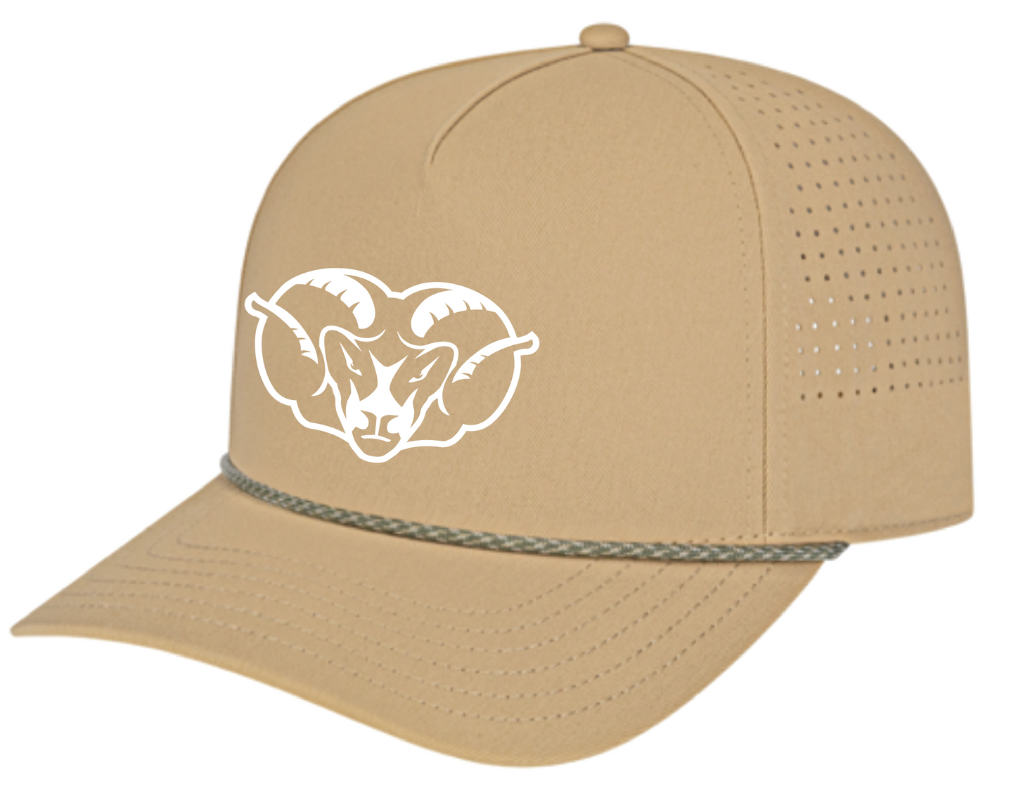 Ram Head Silicone Rope accent Hats
