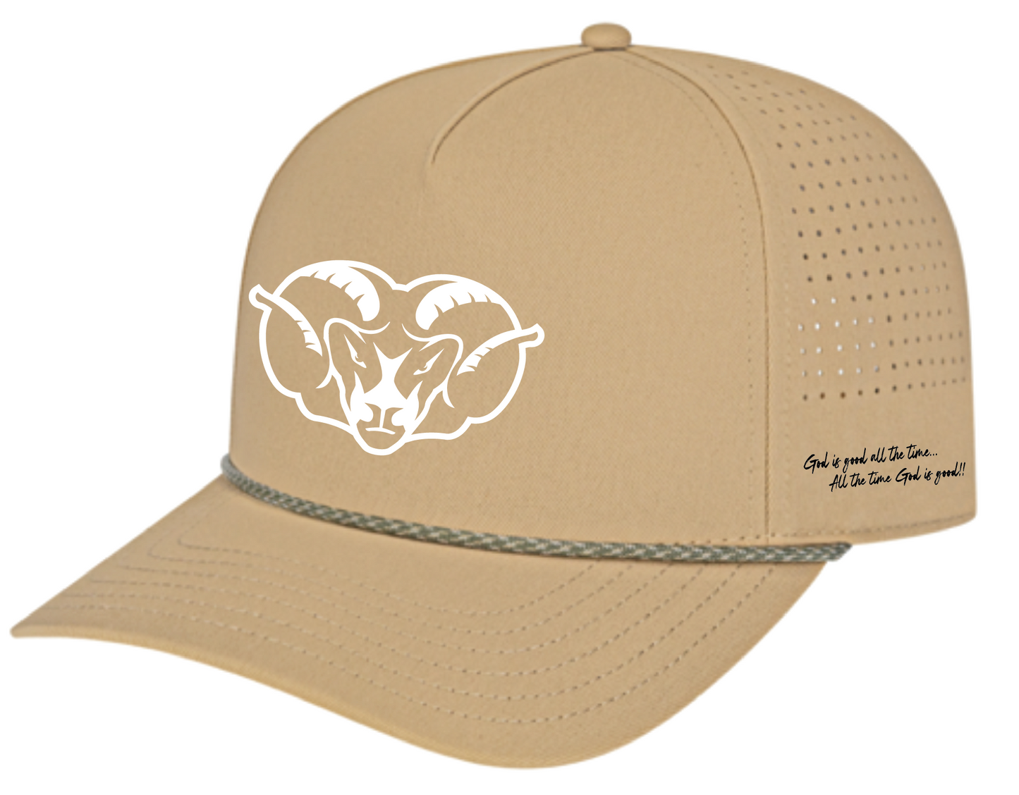 Ram Head Silicone Rope accent Hats