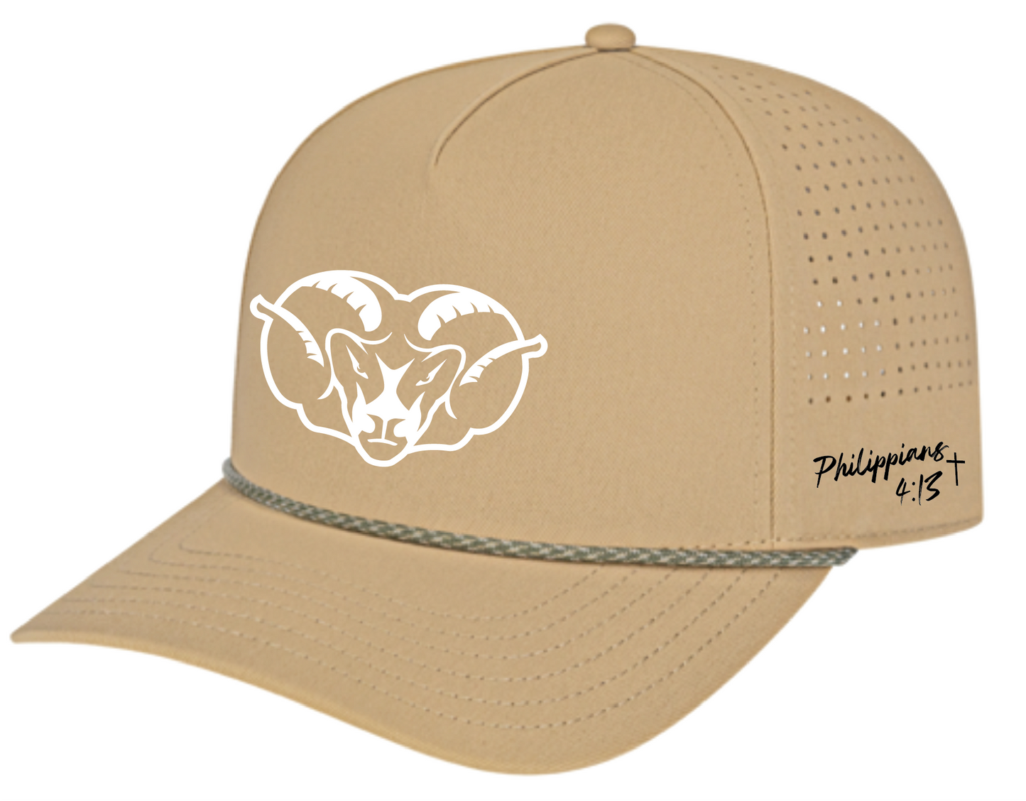 Ram Head Silicone Rope accent Hats