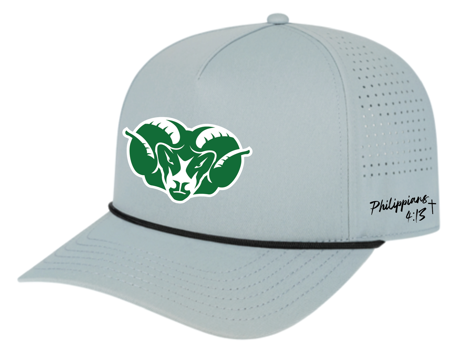 Ram Head Silicone Rope accent Hats