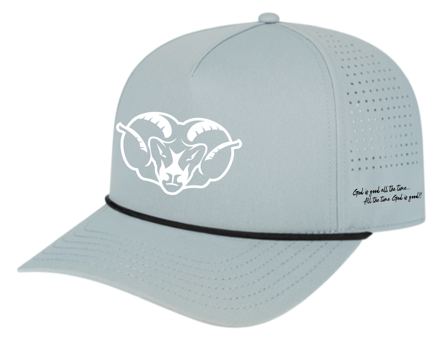 Ram Head Silicone Rope accent Hats