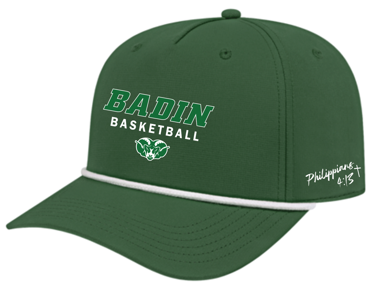 Basketball Vintage Rope Accent Hats